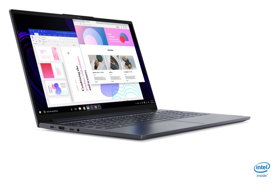 Yoga Slim 7 Full HD Notebook 39,6 cm (15.6 Zoll) 1 TB SSD Windows 10 Home Intel® Core™ i5 max. 4,2 GHz  (Grau) 
