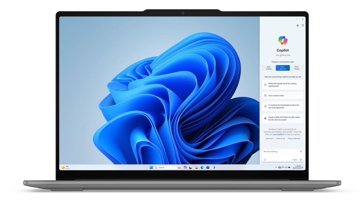 Yoga Slim 7 15ILL9 2K Ultra HD Notebook 38,9 cm (15.3 Zoll) 2880 x 1800 Pixel 16 GB Ram 1 TB SSD Windows 11 Home Intel Core Ultra 7 max. 4,8 GHz intern  (Grau) 