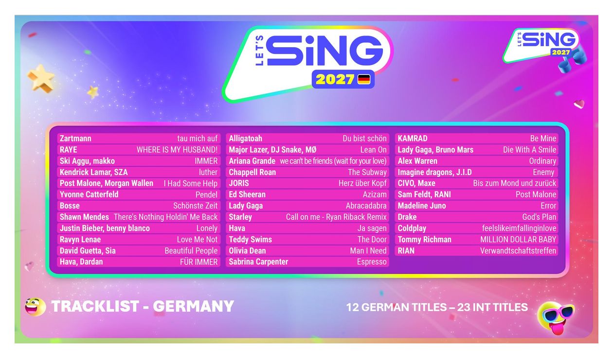 Let's Sing 2027 - mit deutschen Hits - 2 Mic Bundle (Nintendo Switch) 