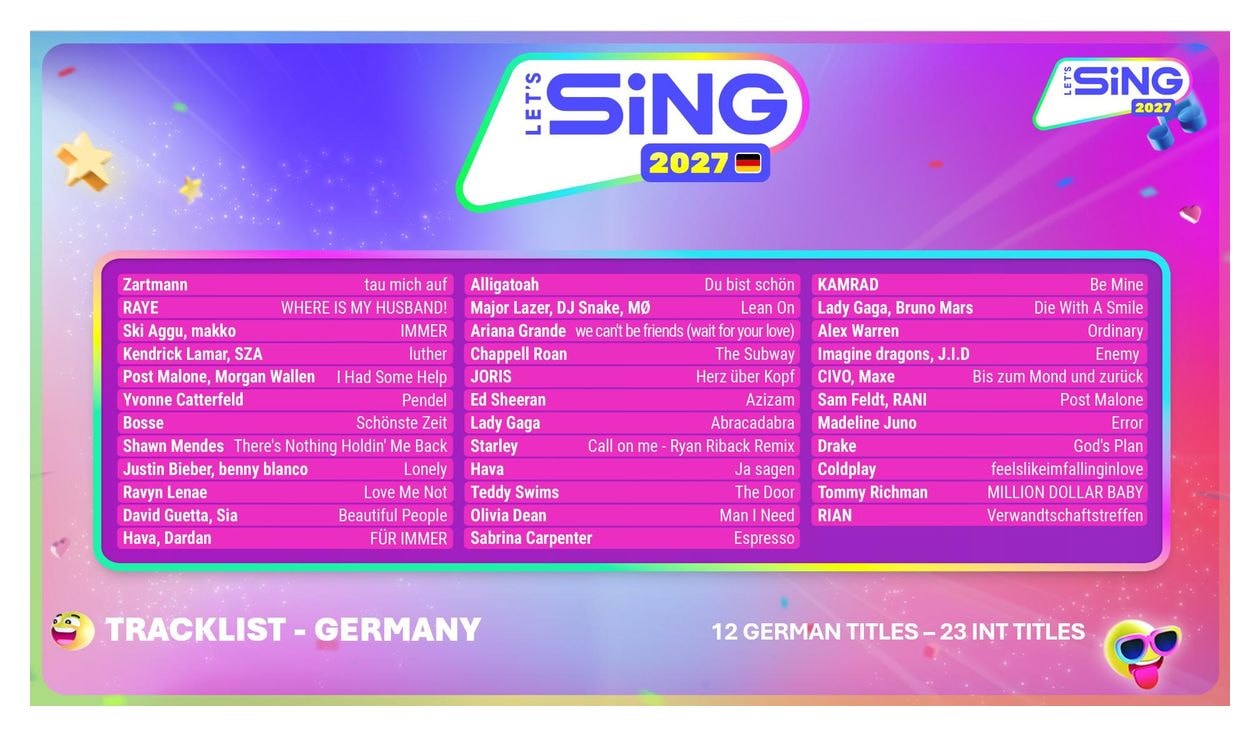 Let's Sing 2027 - mit deutschen Hits - 2 Mic Bundle (Nintendo Switch 2) 