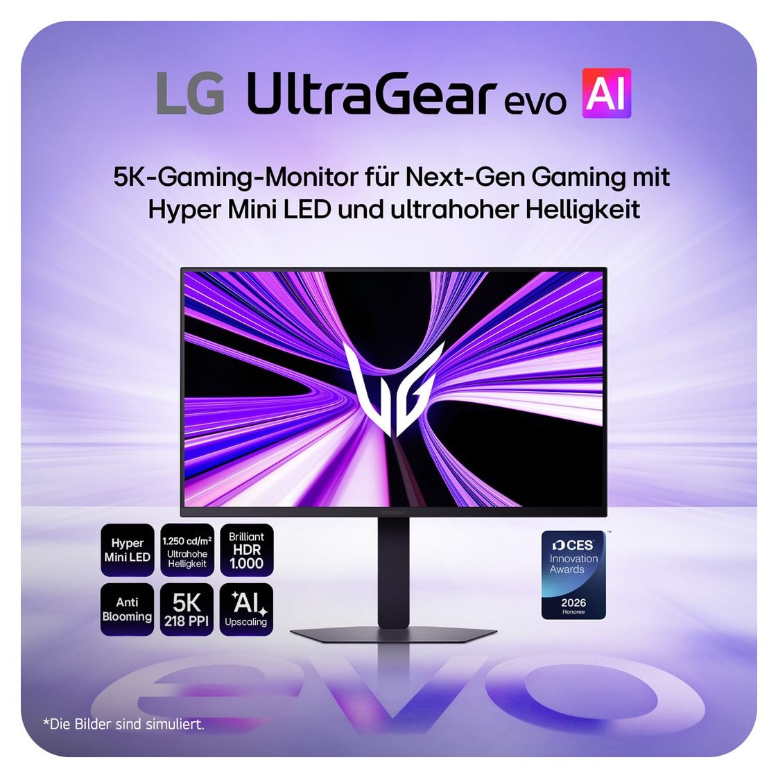 27GM950B-B.AEU Monitor 68,6 cm (27 Zoll) 16:9 1 ms 750 cd/m²  (Schwarz) 