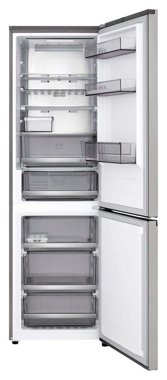 GBBS514AMB 220 l / 113 l Kühl-Gefrierkombi freistehend NoFrost 108 kWh Jahr  (Edelstahl) 