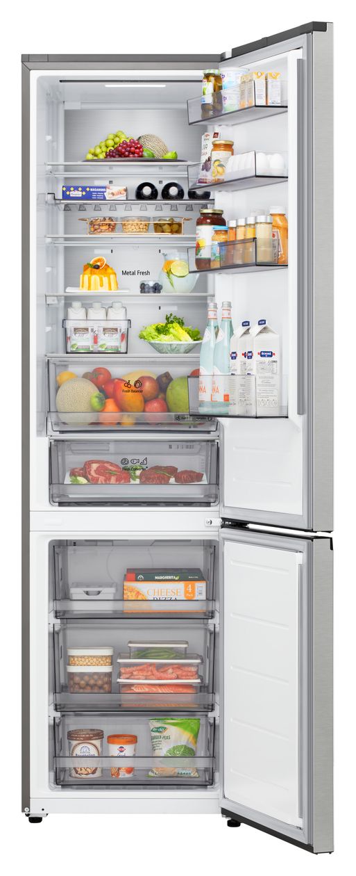 GBBS524APY 262 l / 113 l Kühl-Gefrierkombi freistehend NoFrost 112 kWh Jahr  (Silber) 