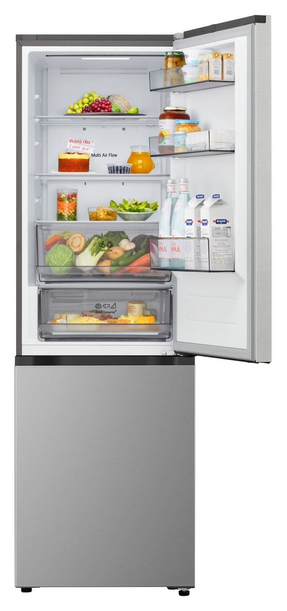 GBBSJ1CCPY 220 l / 113 l Kühl-Gefrierkombi freistehend NoFrost 169 kWh Jahr  (Silber) 