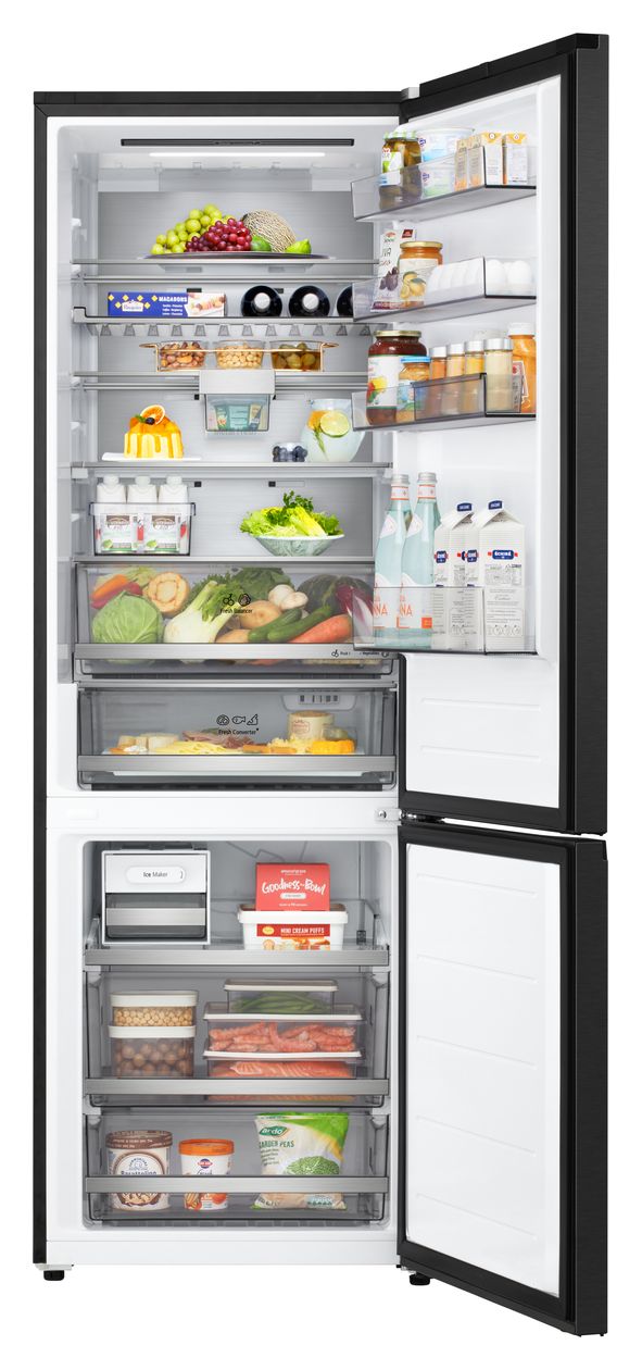 GBBW726AEV 326 l / 139 l Kühl-Gefrierkombi freistehend NoFrost 123 kWh Jahr  (Schwarz) 