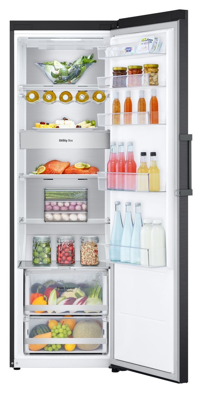 GLM71MCCSX 386 l / 386 l Kühlschrank freistehend EEK: C 77 kWh Jahr  (Schwarz) 