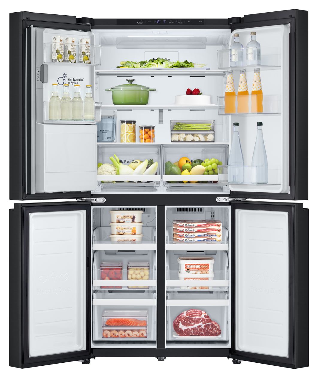 GML861EPPE Side-by-Side Kühl-/ Gefrierkombination 286 l / 220 l 314 kWh NoFrost 1787 mm x 835 mm  (Schwarz) 