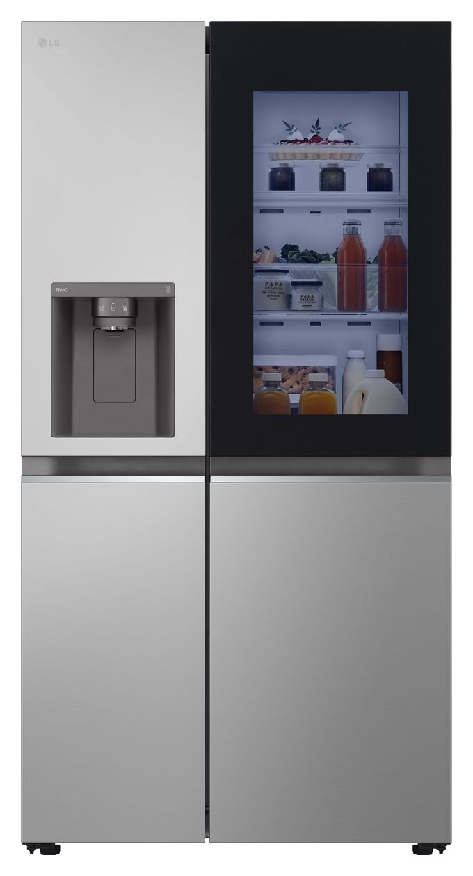 GSGV81PYLL Side-by-Side Kühl-/ Gefrierkombination 416 l / 219 l 350 kWh NoFrost 1790 mm x 913 mm  (Silber) 
