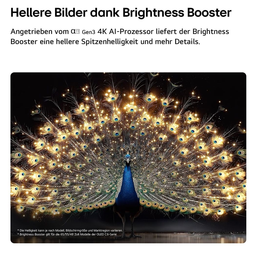 OLED65C69LB OLED 165,1 cm (65 Zoll) Fernseher 4K Ultra HD VESA 300 x 200 mm 