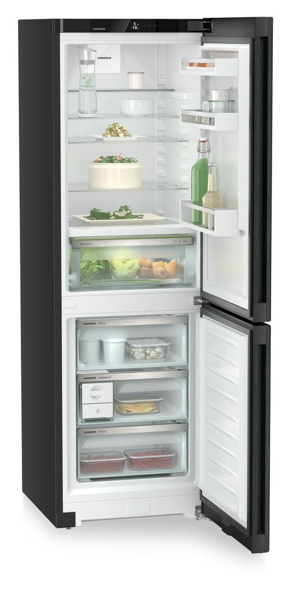 CBNbda5223-22 218 l / 103 l Kühl-Gefrierkombi freistehend NoFrost 109 kWh Jahr  (Schwarz) 