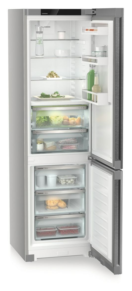 CBNsdc573i-22 258 l / 103 l Kühl-Gefrierkombi freistehend NoFrost 181 kWh Jahr  (Silber) 