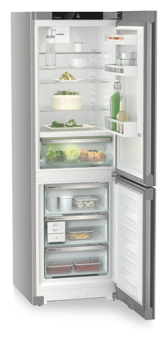 CBNsfc5223-22 Plus 218 l / 103 l Kühl-Gefrierkombi freistehend NoFrost 170 kWh Jahr  (Silber) 