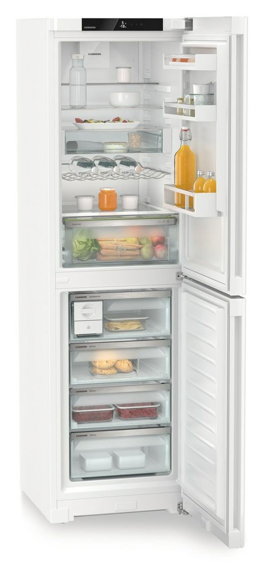 CNc5724-22 227 l / 132 l Kühl-Gefrierkombi freistehend NoFrost 168 kWh Jahr  (Weiß) 