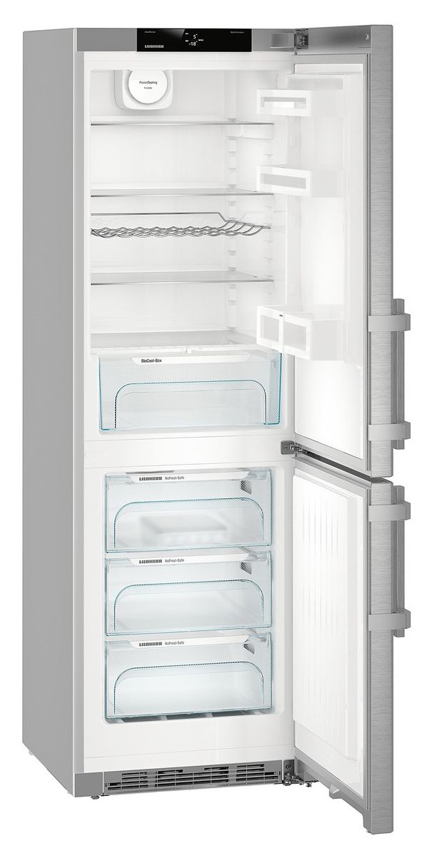CNief4335-21 Comfort 220 l / 101 l Kühl-Gefrierkombi freistehend NoFrost  (Silber) 