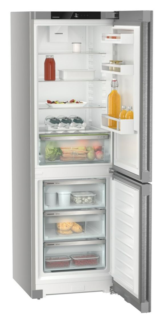 CNsdc5203-22 227 l / 103 l Kühl-Gefrierkombi freistehend NoFrost 161 kWh Jahr  (Silber) 