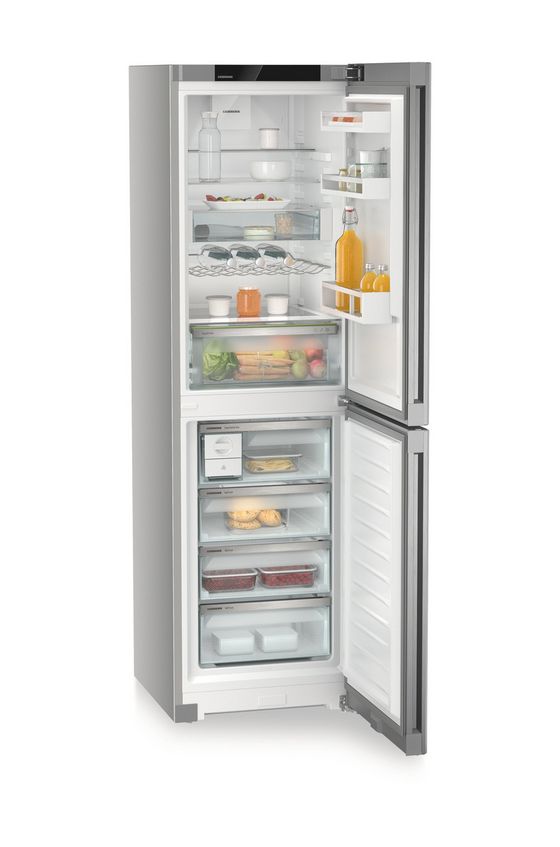 CNsfc573i-22 227 l / 132 l Kühl-Gefrierkombi freistehend NoFrost 168 kWh Jahr  (Silber) 