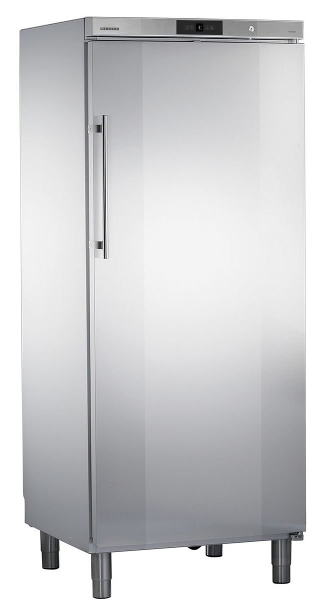 GKv5790-22 432 l / 432 l Kühlschrank freistehend EEK: C 652 kWh Jahr  (Edelstahl) 