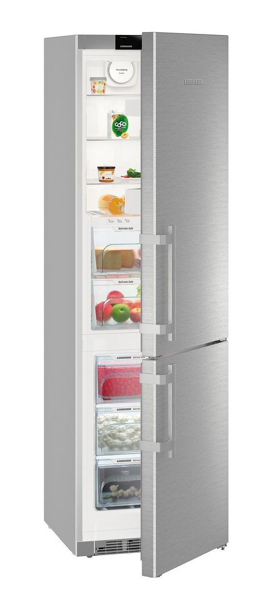 KGBNf2060-3 248 l / 104 l Kühl-Gefrierkombi freistehend NoFrost 227 kWh Jahr  (Silber) 