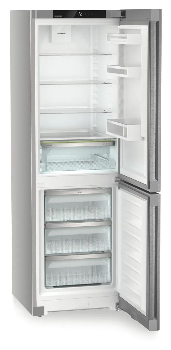 KGNsd52Vc03 Pure 227 l / 103 l Kühl-Gefrierkombi freistehend NoFrost 161 kWh Jahr  (Silber) 