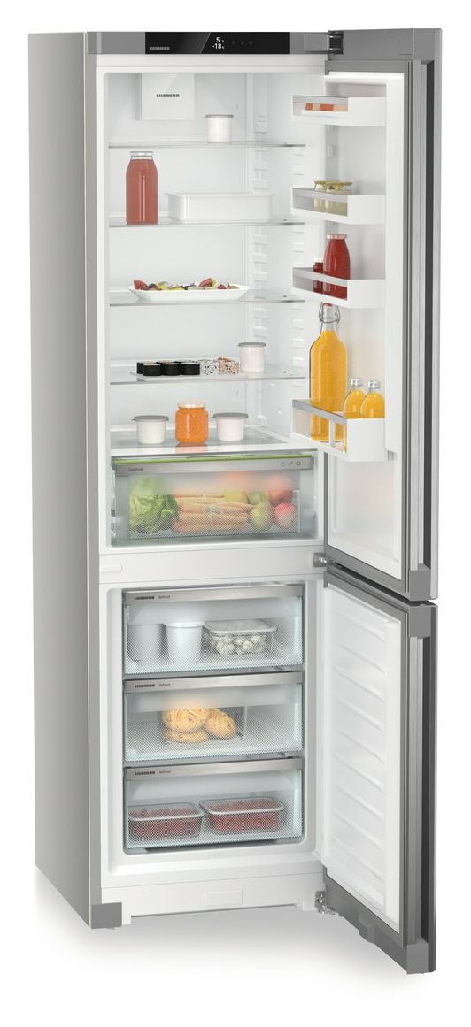 KGNsf57Va03 268 l / 103 l Kühl-Gefrierkombi freistehend NoFrost 104 kWh Jahr  (Edelstahl) 