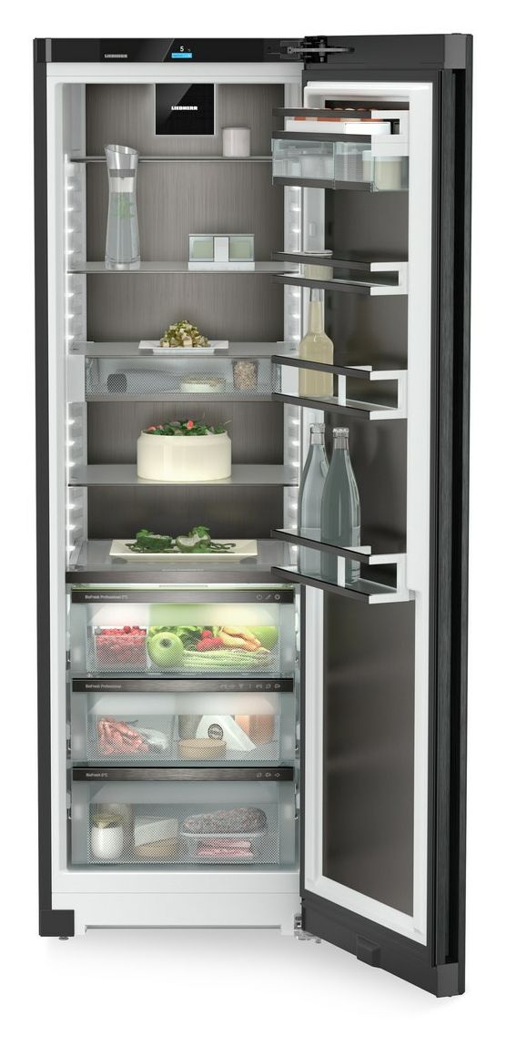RBbsc528i-22 384 l / 384 l Kühlschrank freistehend EEK: C 107 kWh Jahr  (Schwarz, Edelstahl) 