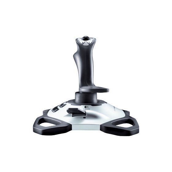 Extreme 3D Pro Digital Joystick für PC  (Schwarz, Weiß) 