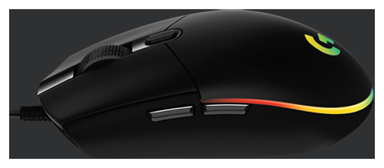 G203 LightSync 8000 DPI Gaming Maus  (Schwarz) 