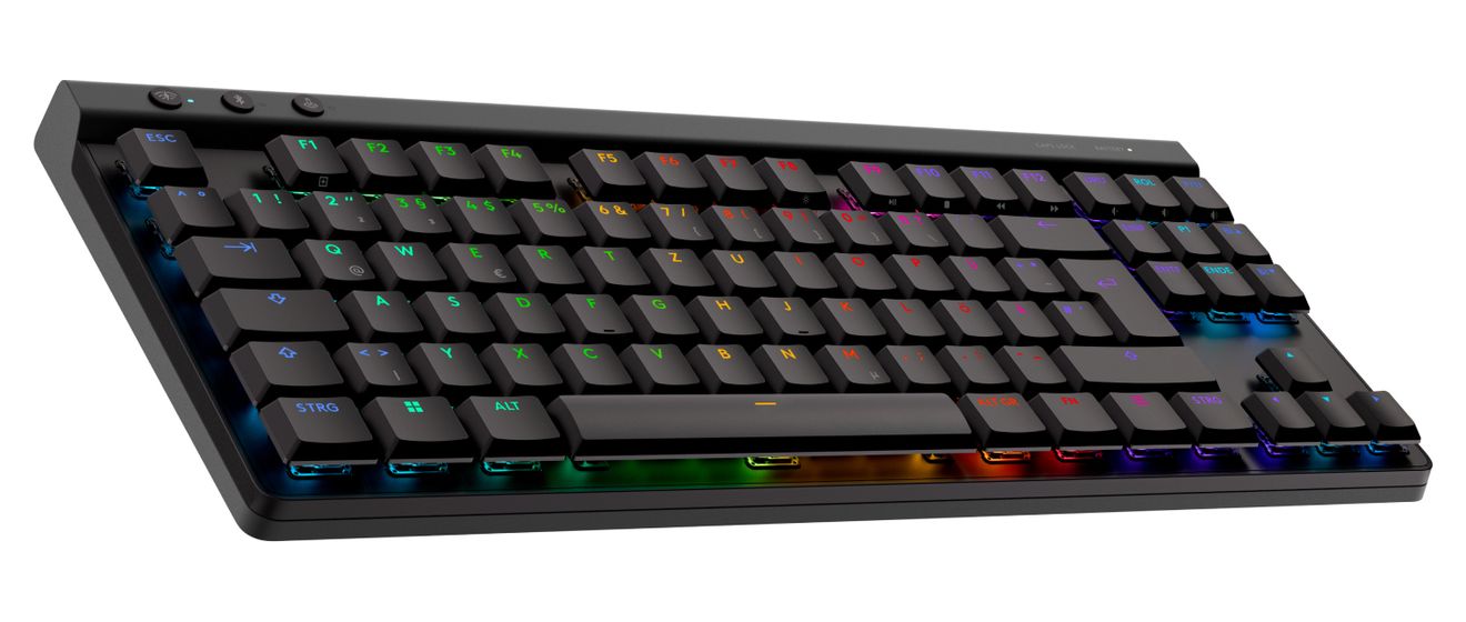G515 RGB-LED Gaming Tastatur RF Wireless + Bluetooth 2.4 GHz  (Schwarz) 