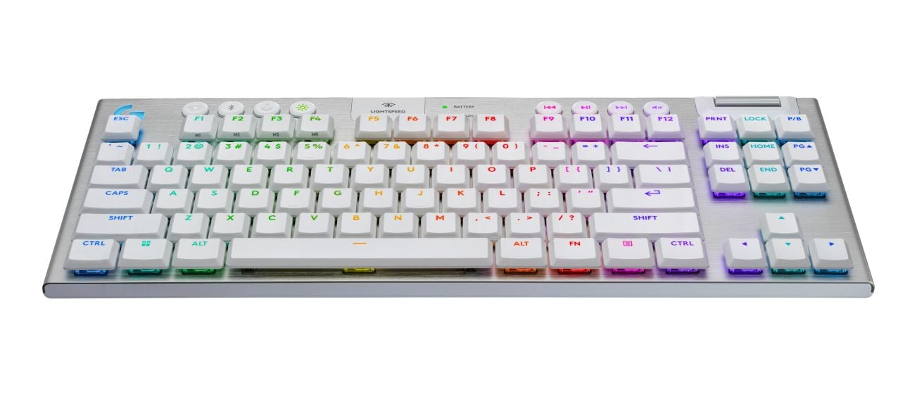 G915X Lightspeed LED Gaming Tastatur USB + RF Wireless + Bluetooth  (Weiß) 