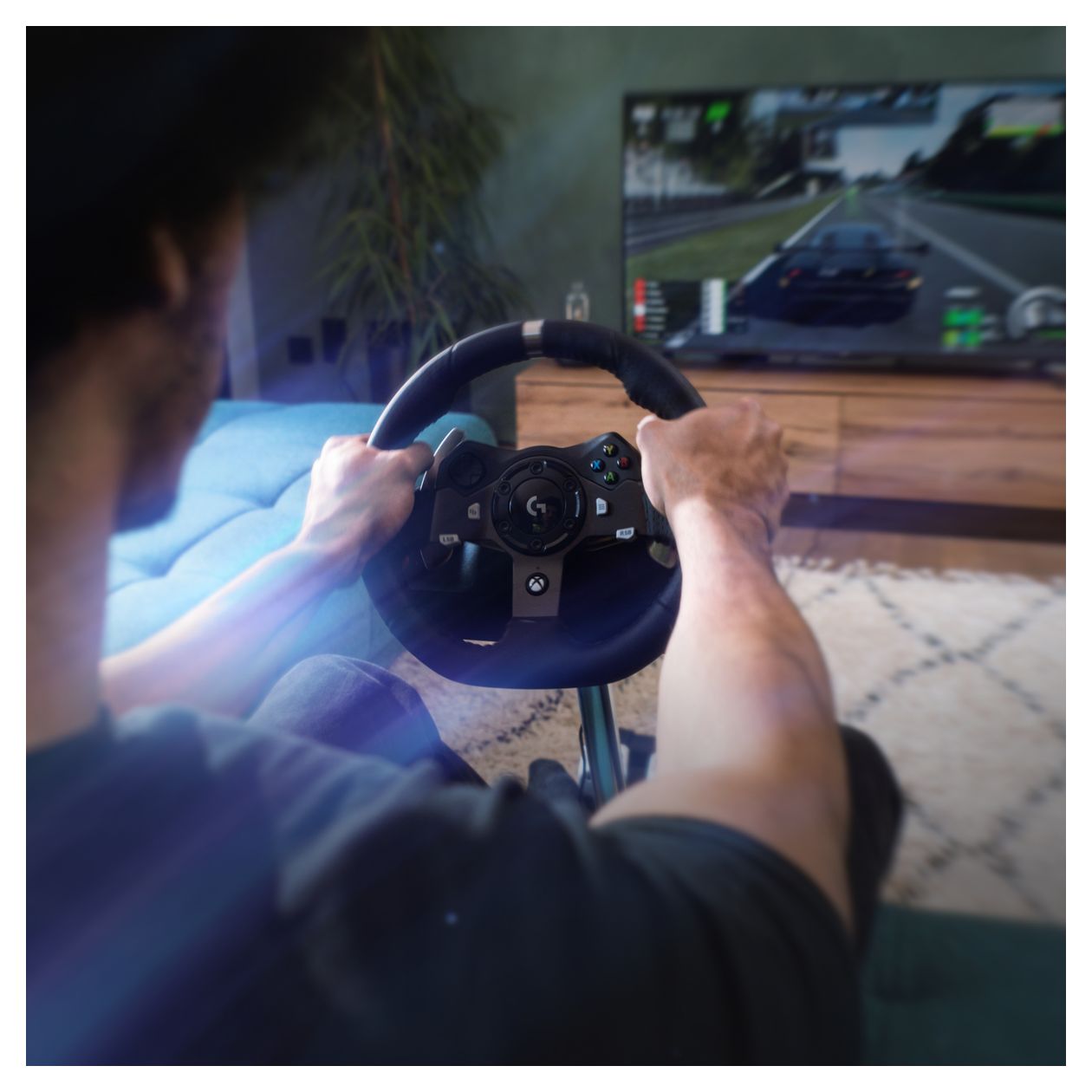 G920 Analog / Digital Lenkrad + Pedale für PC, Xbox One, Xbox Series S, Xbox Series X  (Schwarz) 