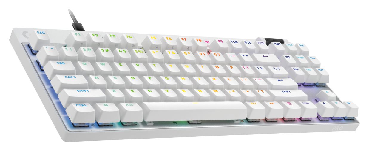 Pro X TKL Rapid LED Gaming Tastatur USB  (Weiß) 