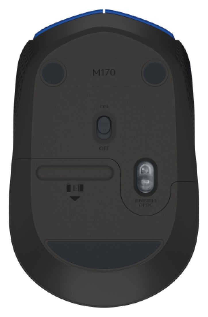 M171 1000 DPI Büro Maus Optisch  (Schwarz, Grau) 