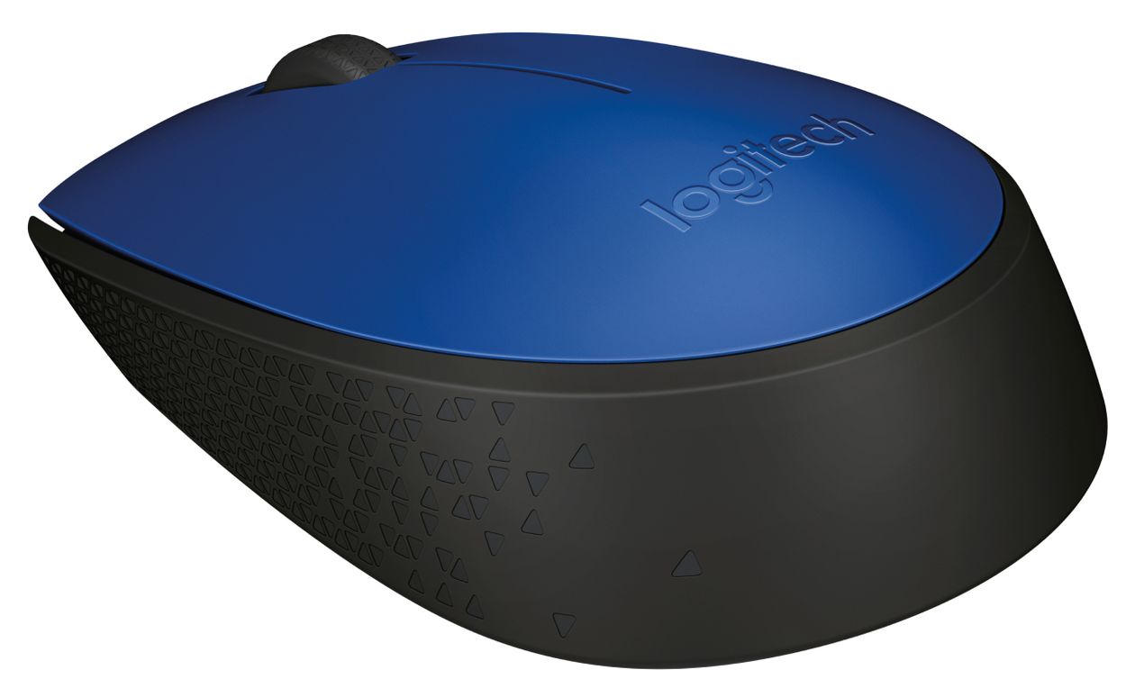 M171 1000 DPI Büro Maus Optisch  (Schwarz, Blau) 