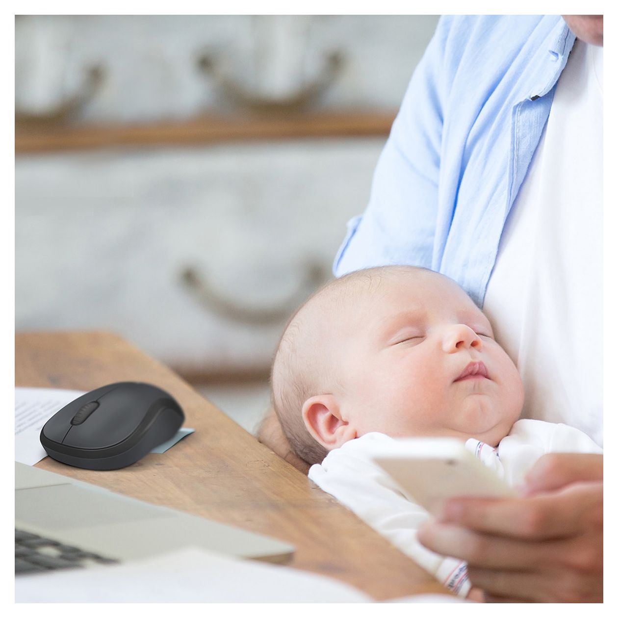 M220 1000 DPI Büro Maus Optisch  (Anthrazit) 