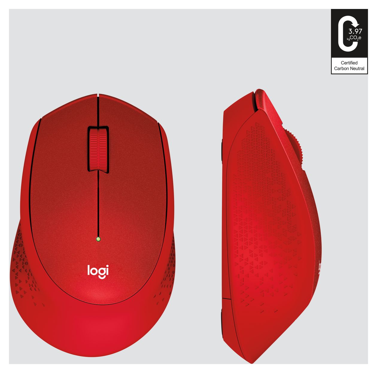 M330 Silent Plus 1000 DPI Büro Maus Mechanisch  (Rot) 