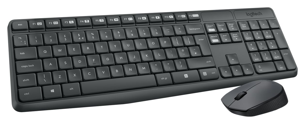MK235 Home Tastatur RF Wireless 2.4 GHz  (Grau) 