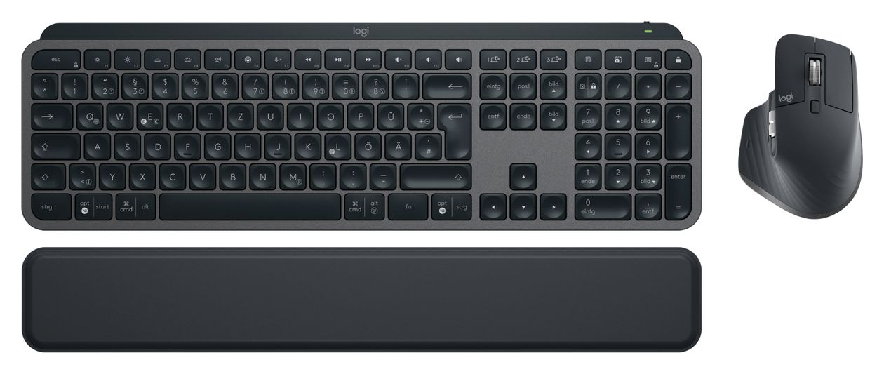 MX Keys Combo for Business Gen. 2 LED Büro Tastatur RF Wireless + Bluetooth  (Graphit) 