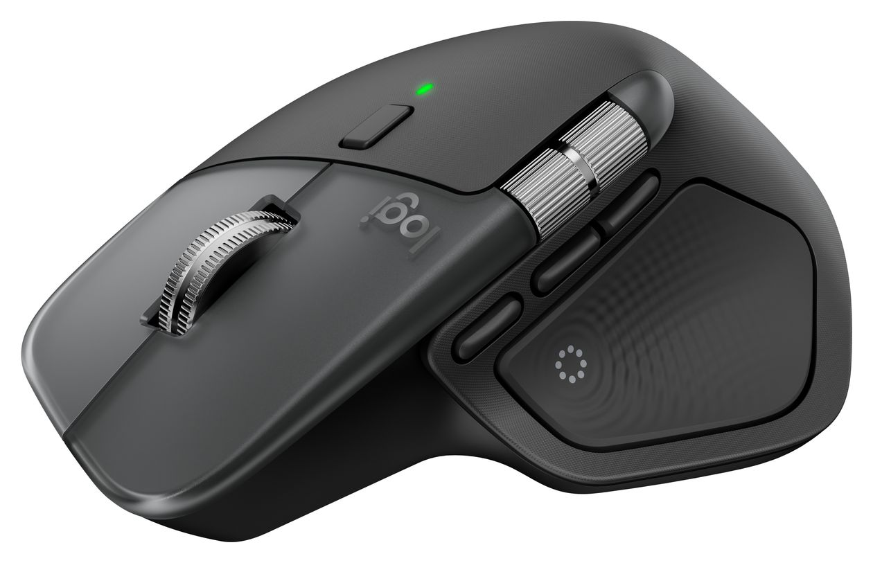 MX Master 4 for Mac 8000 DPI Büro Maus Laser  (Silber) 