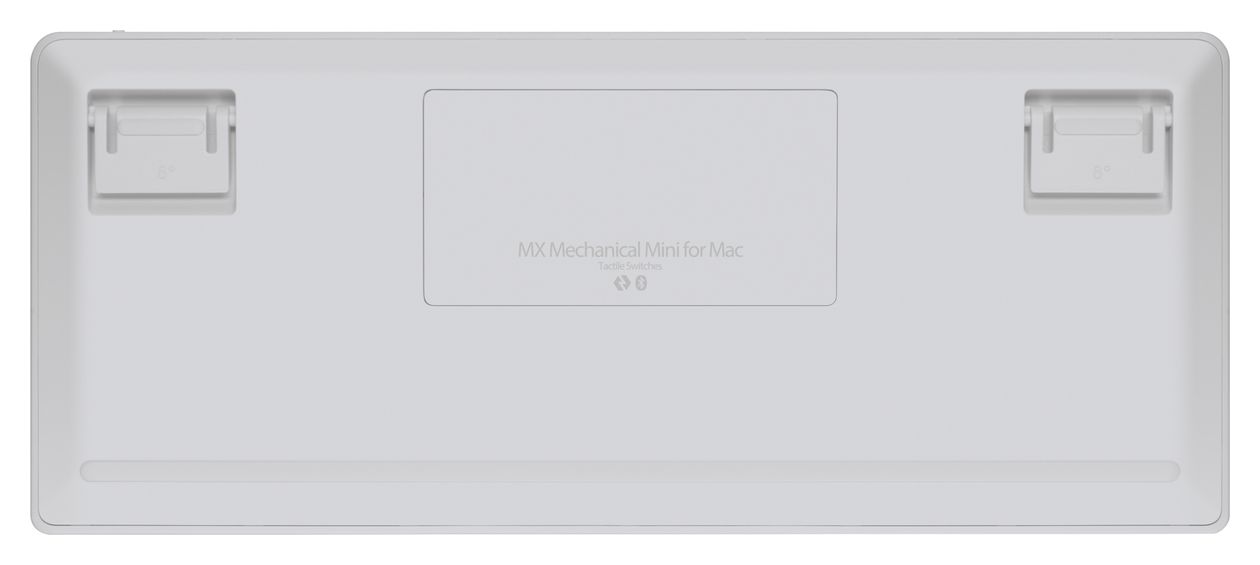 MX Mini Mechanical for Mac LED Büro Tastatur RF Wireless + Bluetooth 2.4 GHz  (Grau) 