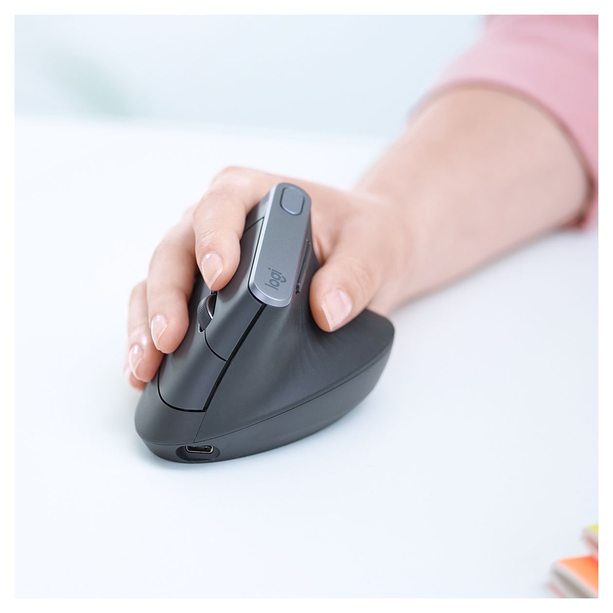 MX Vertical Advanced Ergonimic 4000 DPI Büro Maus Optisch  (Graphit) 