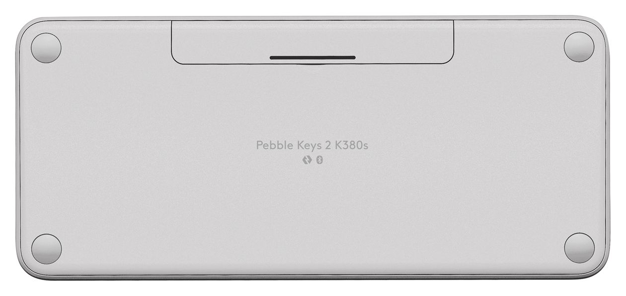 Pebble Keys 2 K380s Universal Tastatur Bluetooth  (Weiß) 
