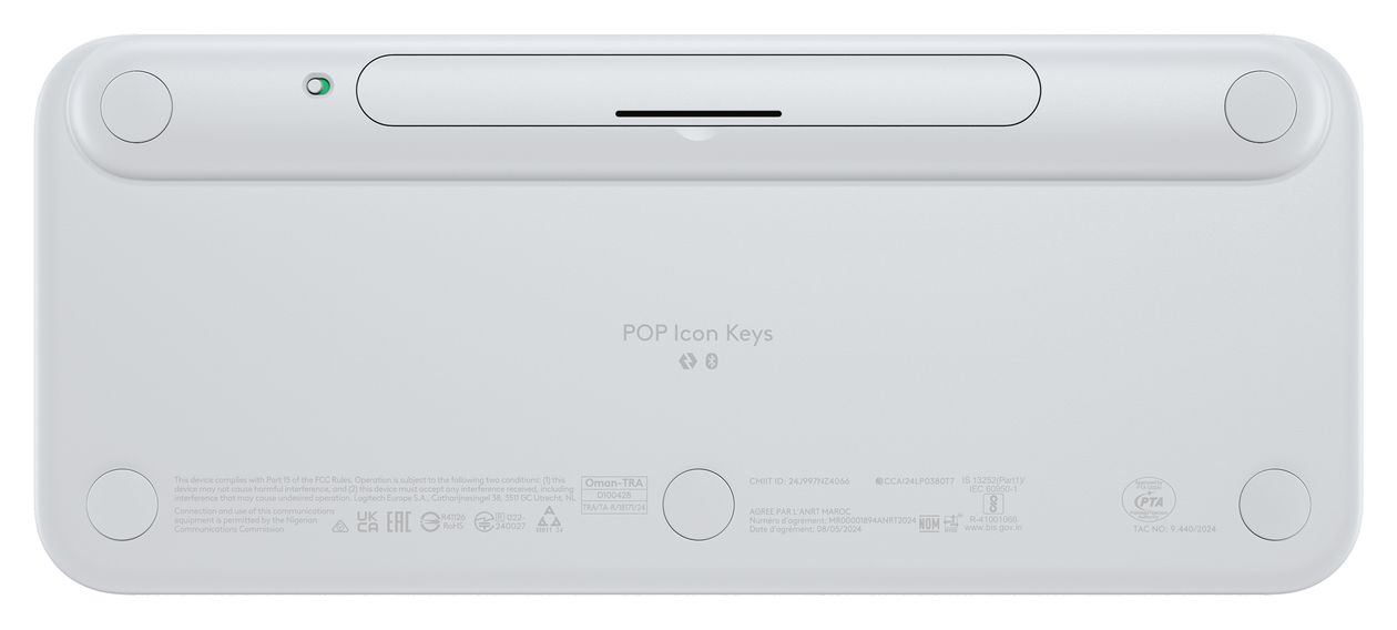 POP Icon Keys Universal Tastatur Bluetooth  (Weiß) 