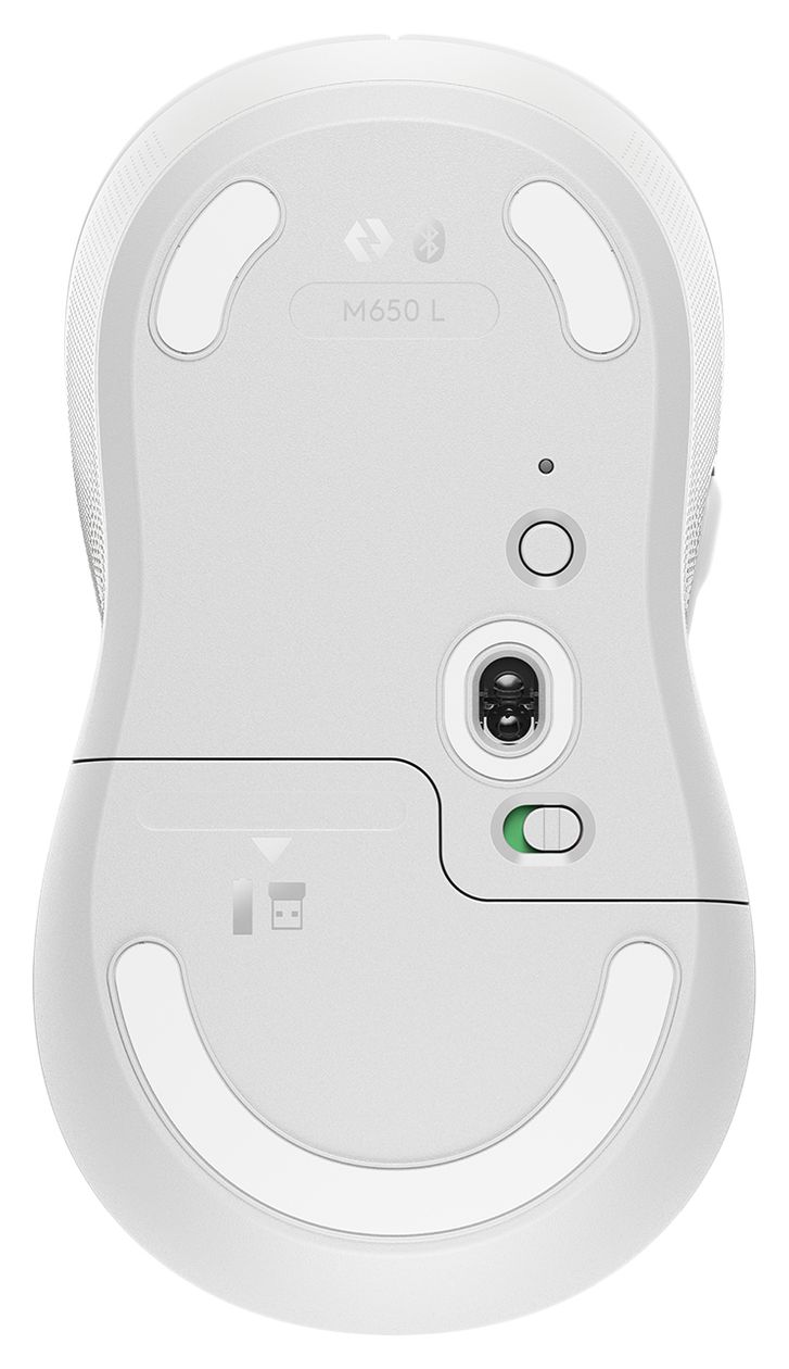 Signature M650 L 4000 DPI Büro Maus Optisch  (Weiß) 