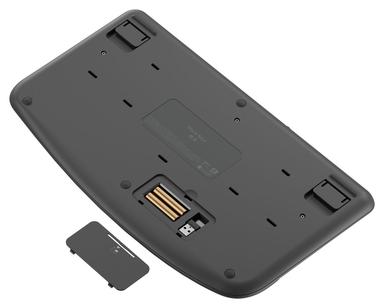 Wave Keys Büro Tastatur RF Wireless + Bluetooth 2.4 GHz  (Graphit) 