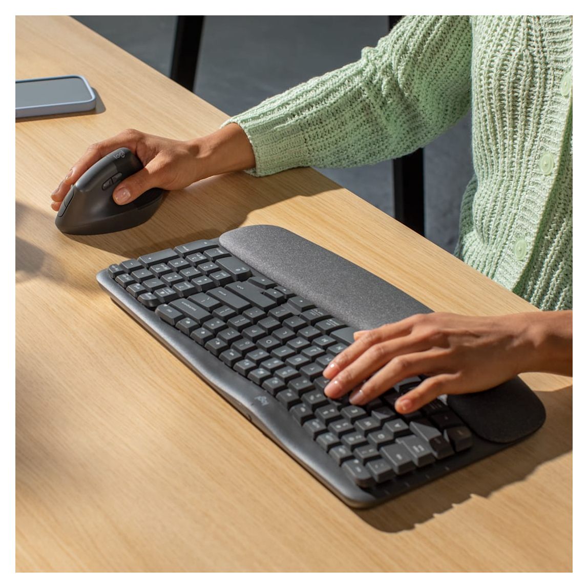 Wave Keys and Lift Combo Universal Tastatur Bluetooth  (Graphit) 