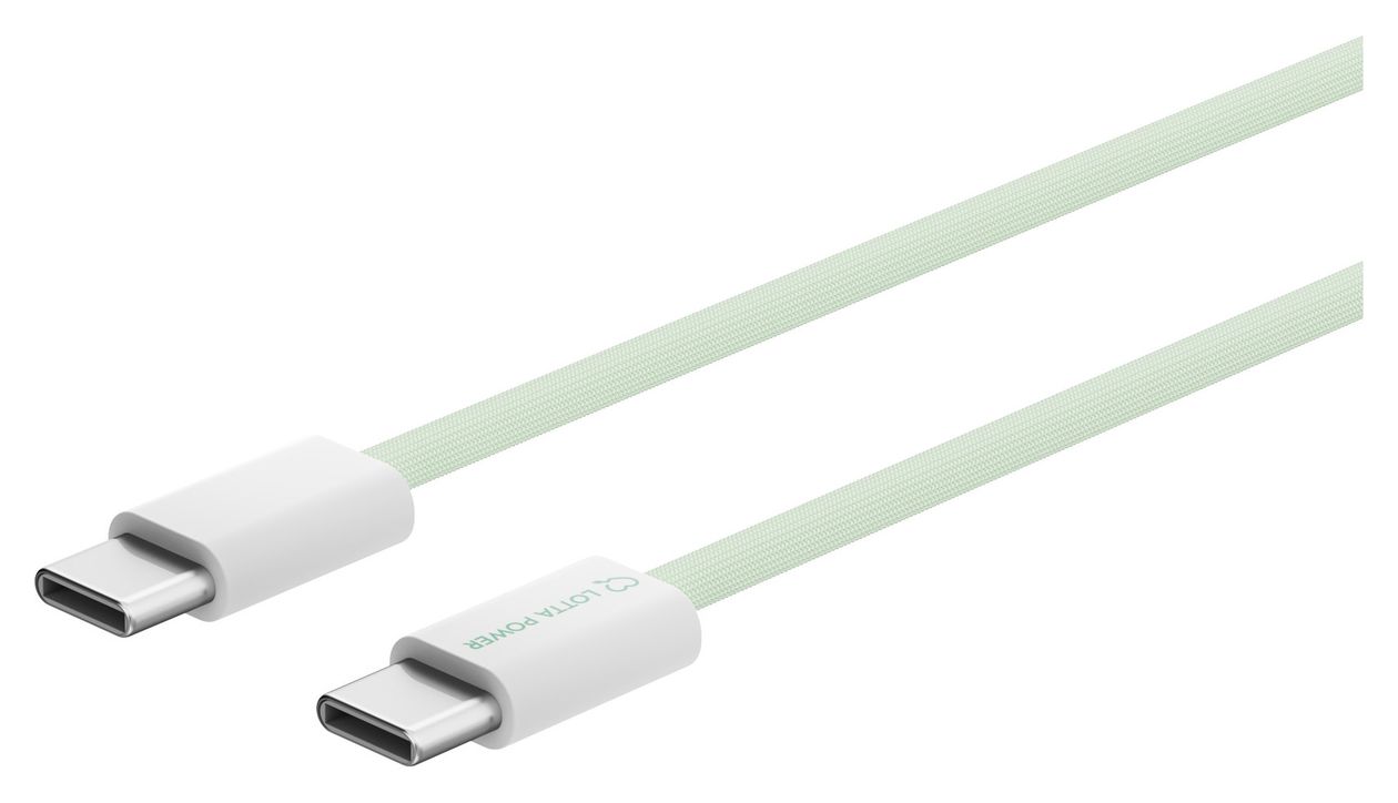Magnetisches Ladekabel 0,48 Gbit/s Stecker Rundkabel USB C auf USB C bis 100 W 1,5 m  (Mint) 