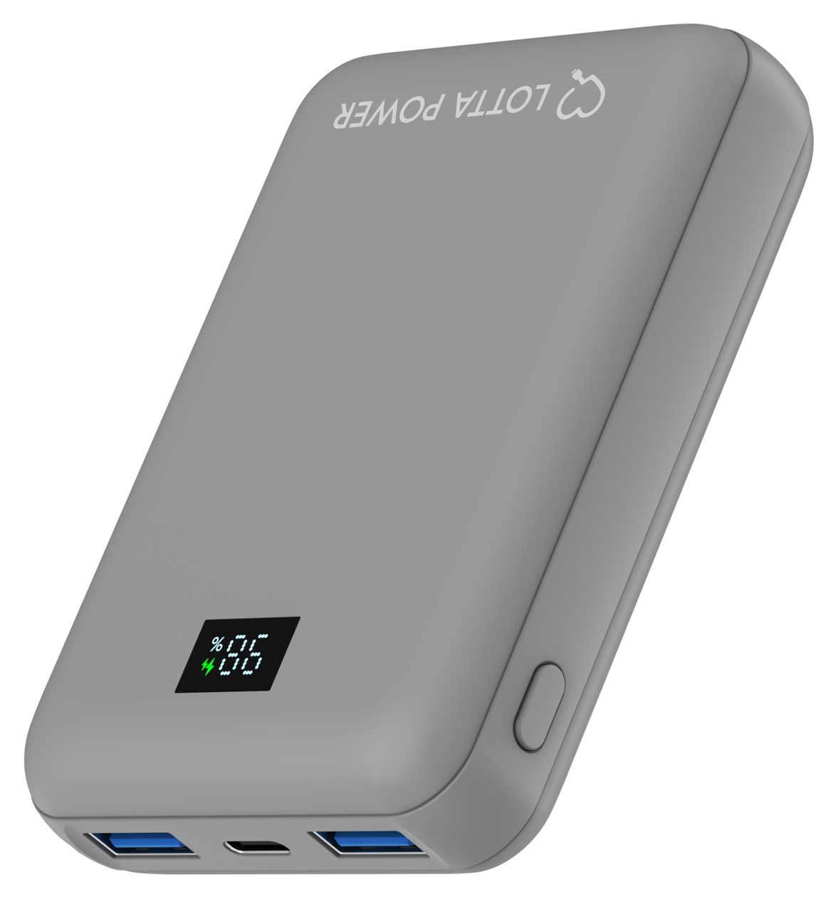 Mini 10000 mAh Powerbank USB Typ-C  (Grau) 