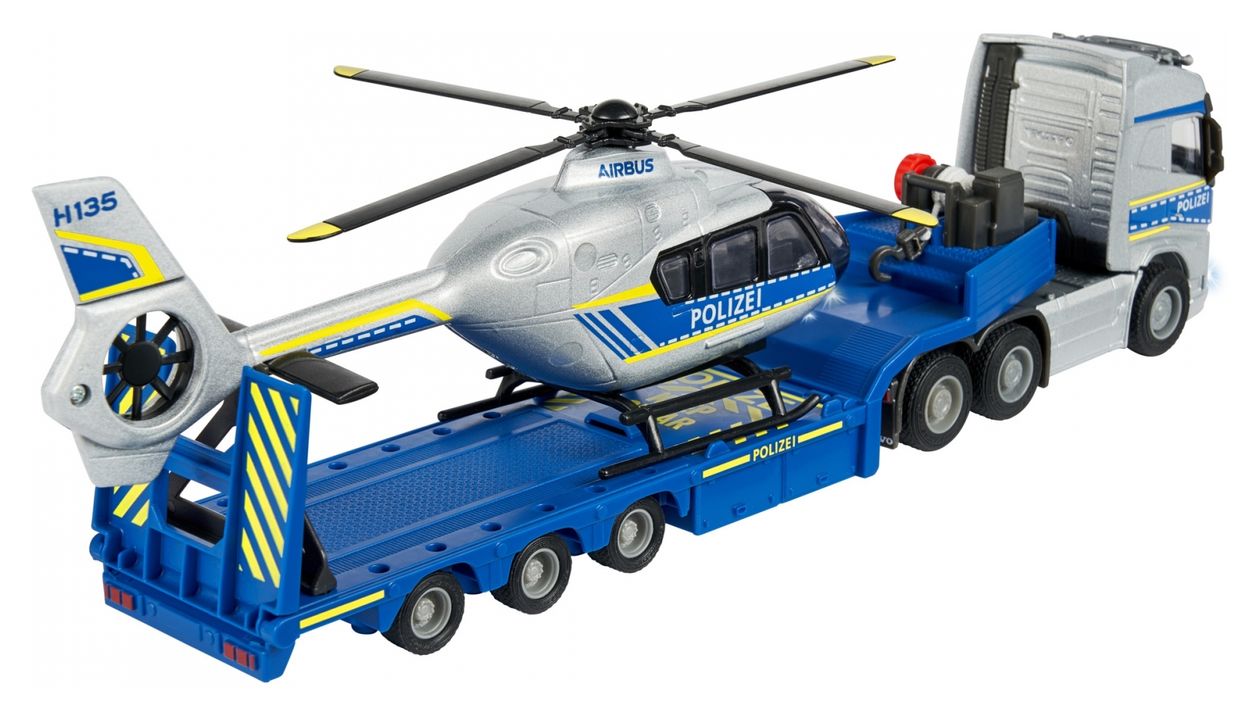 Volvo Truck + Airbus Police Helicopter 
