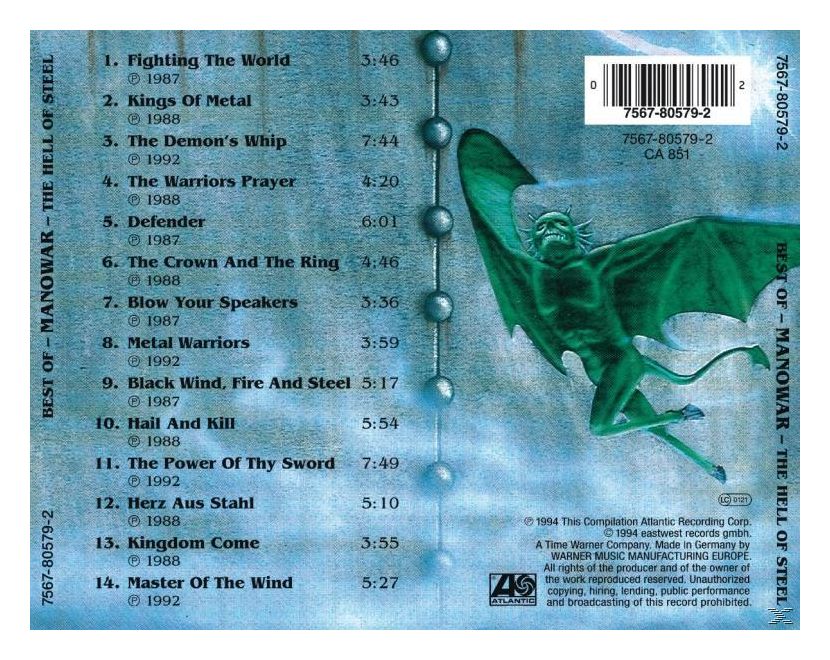 Manowar - Hell Of Steel,The/Best Of... 