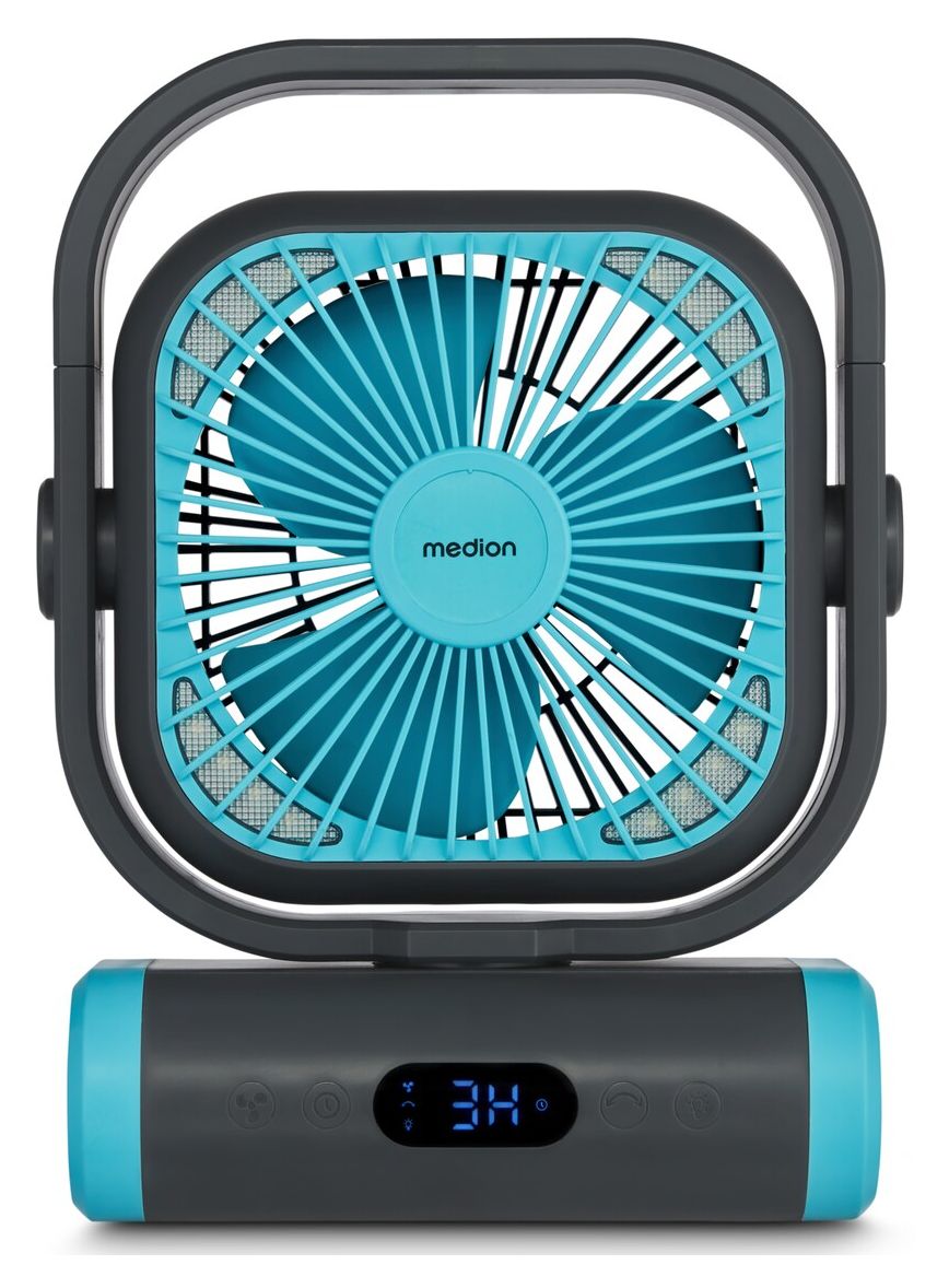 E10TF MD12065 Ventilator Zimmerdecke, Flur, Tisch 48 dB  (Schwarz, Blau) 